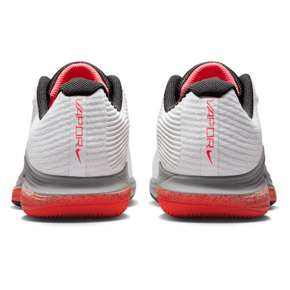 Women's Zoom Vapor 12 Premium Tennis Shoes White and Hot Lava