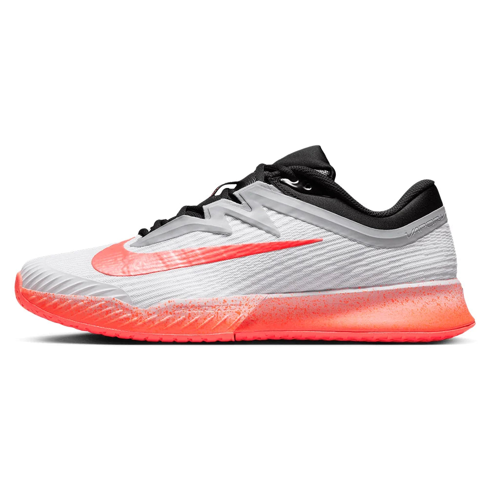 Men's Zoom Vapor Pro 3 Premium Tennis Shoes White and Hot Lava