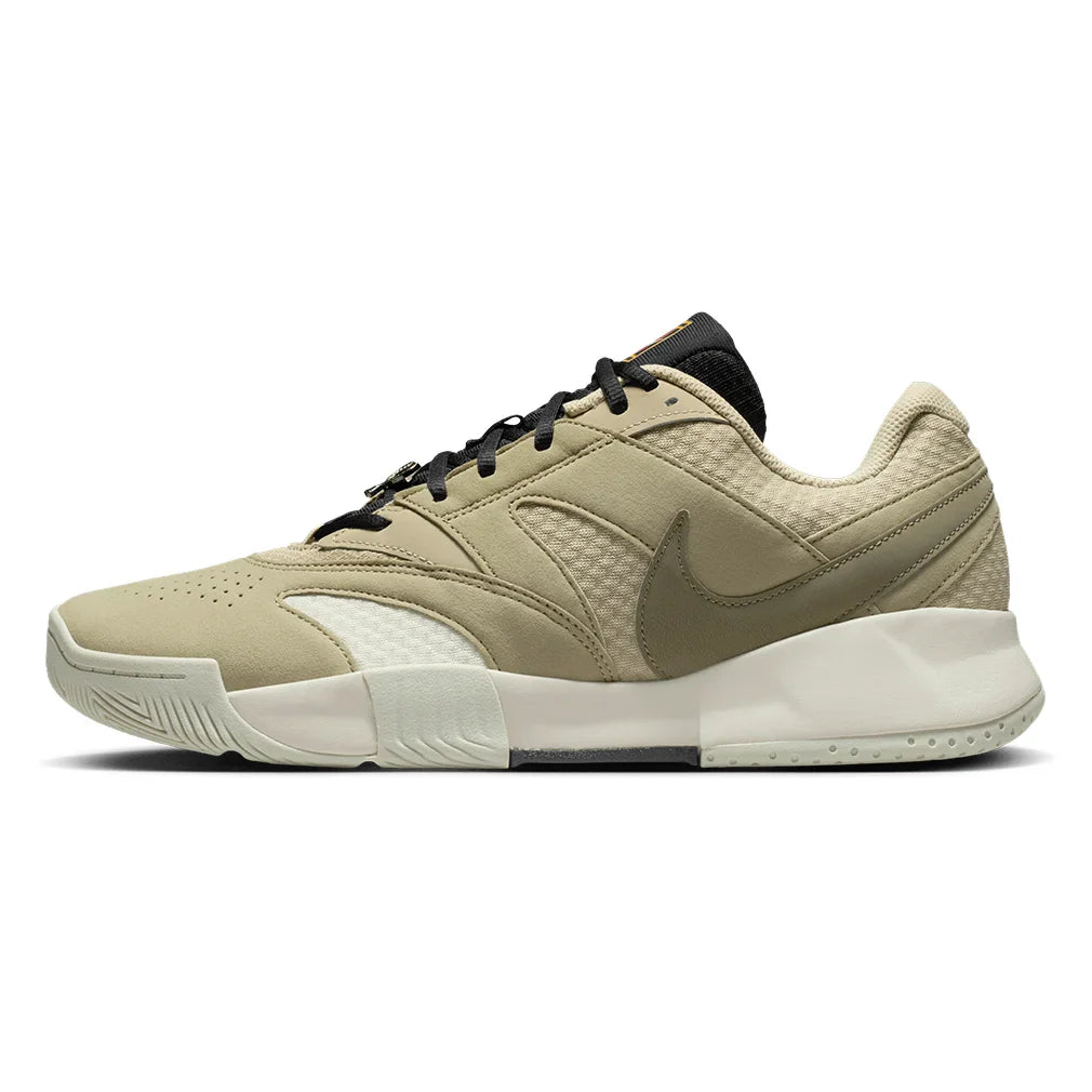 Men's Court Lite 4 Heritage Tennis Shoes Desert Khaki and Medium Olive