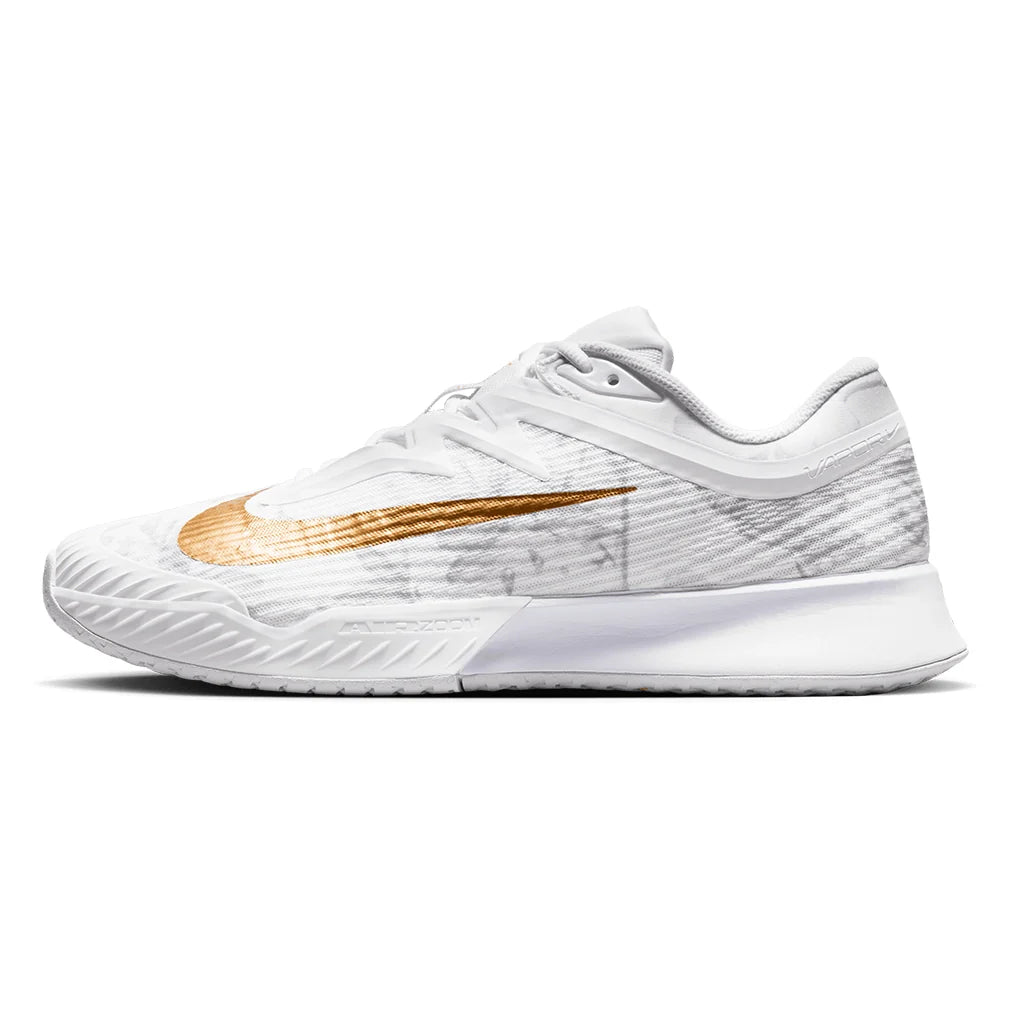 Men's Zoom Vapor Pro 3 Magnolia Tennis Shoes White and Metallic Gold