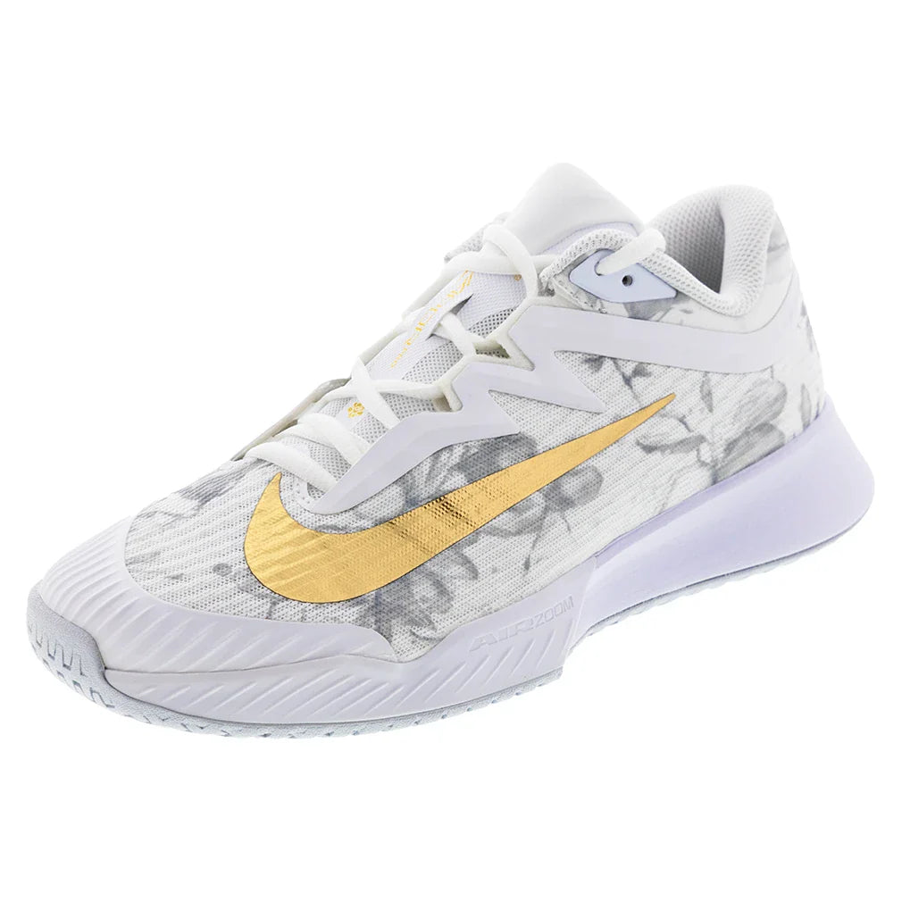 Men's Zoom Vapor Pro 3 Magnolia Tennis Shoes White and Metallic Gold
