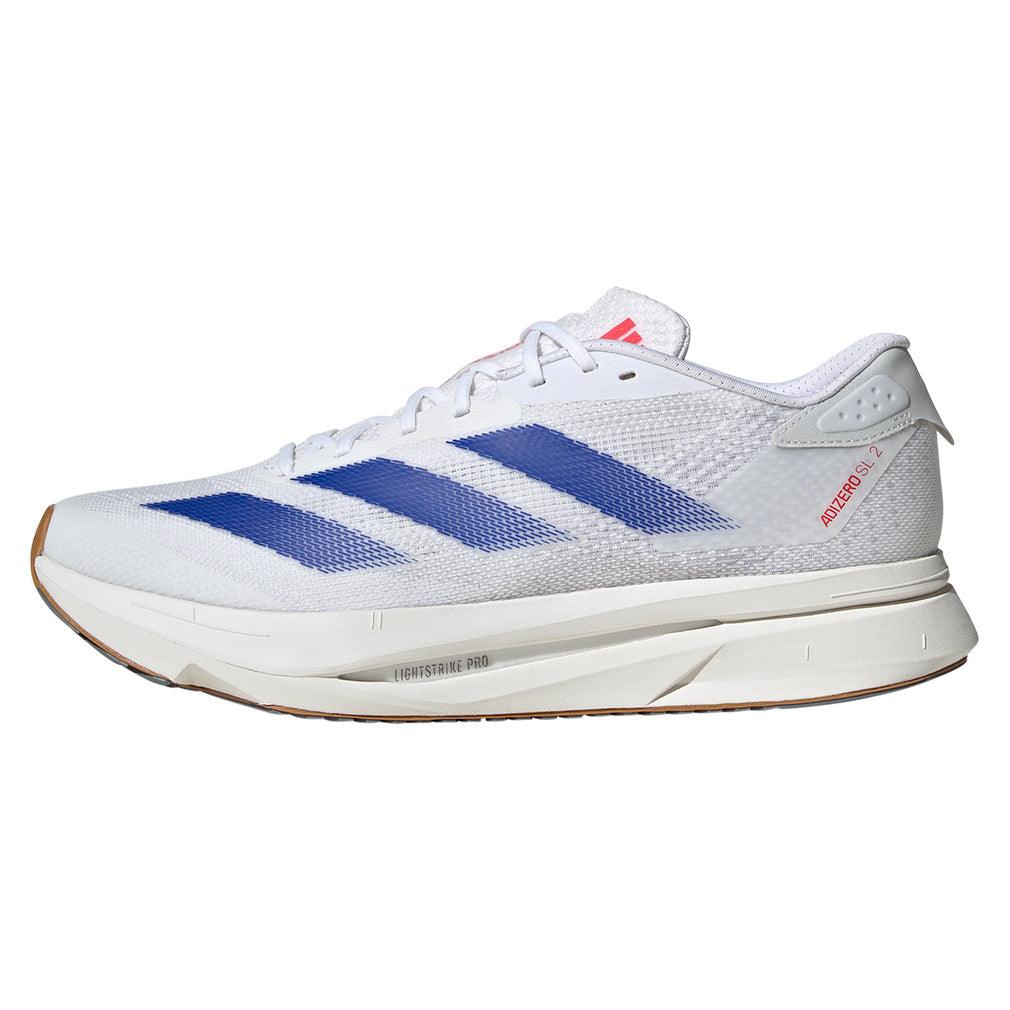 Men's Adizero SL2 Running Shoes White and Team Royal Blue