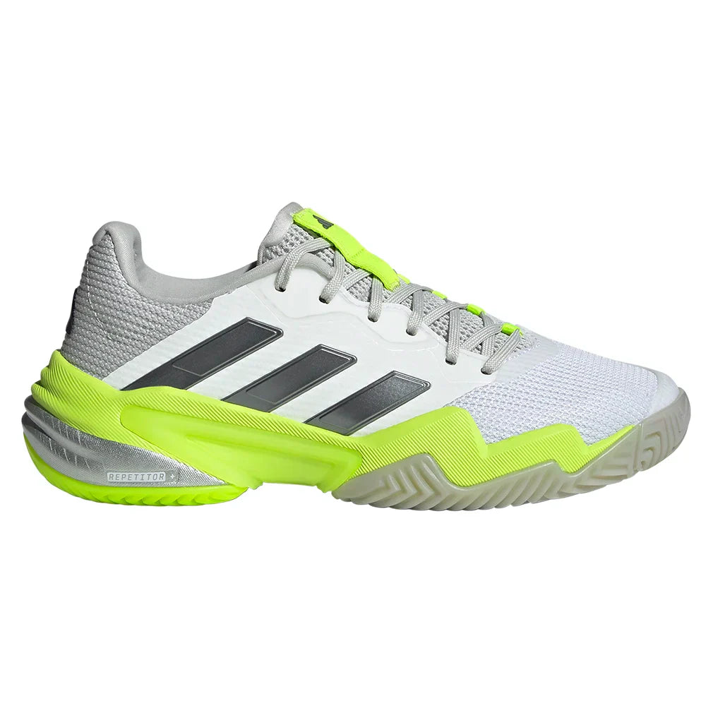 Women's Barricade 13 Tennis Shoes White and Lucid Lemon
