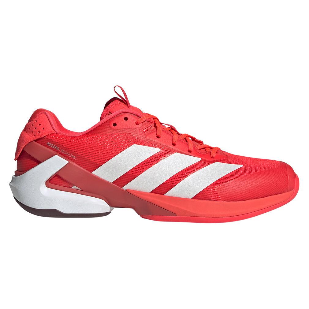 Men's Adizero Ubersonic 5 Tennis Shoes Lucid Red and Zero Metallic