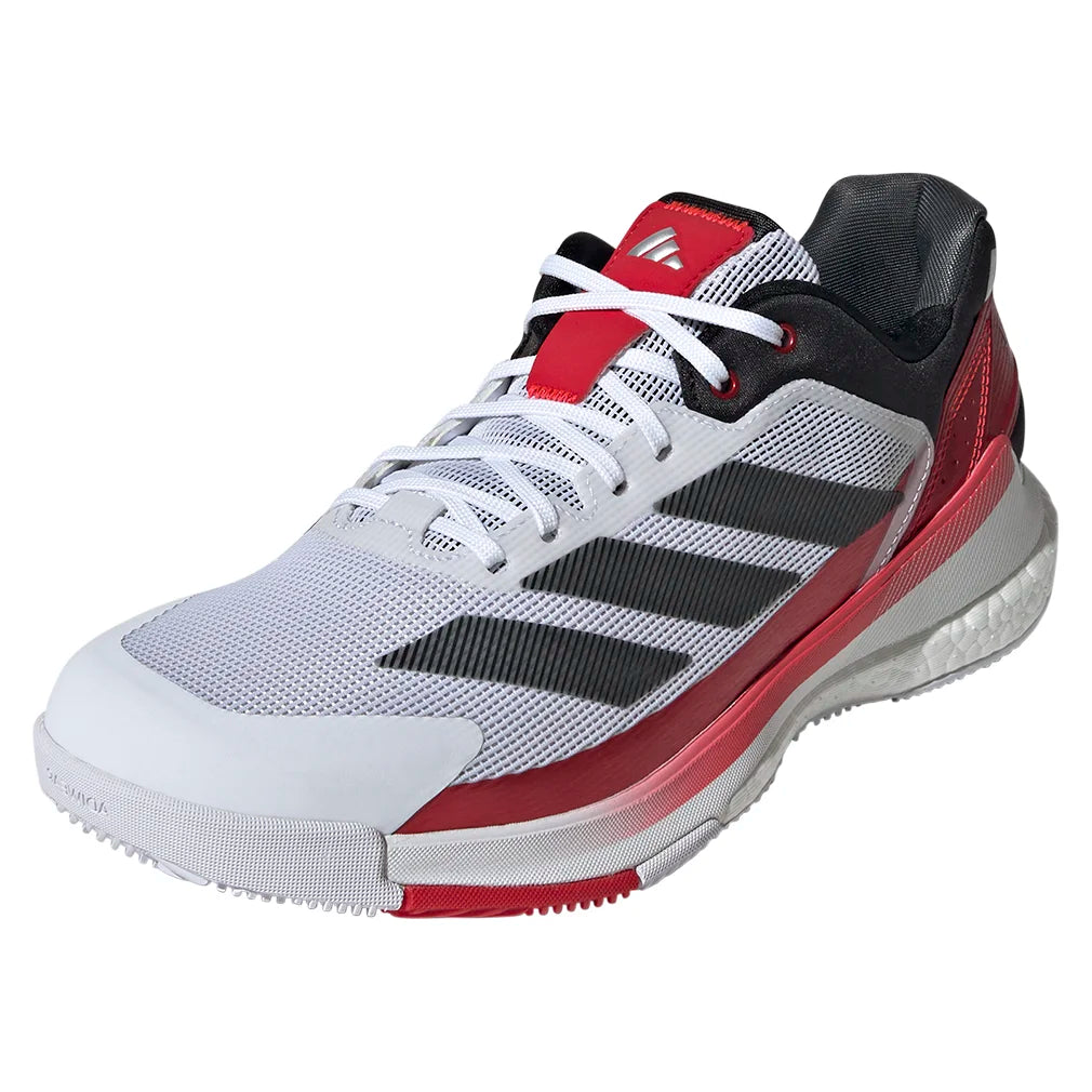 Men's Crazyquick Boost Padel Shoes Footwear White and Lucid Red