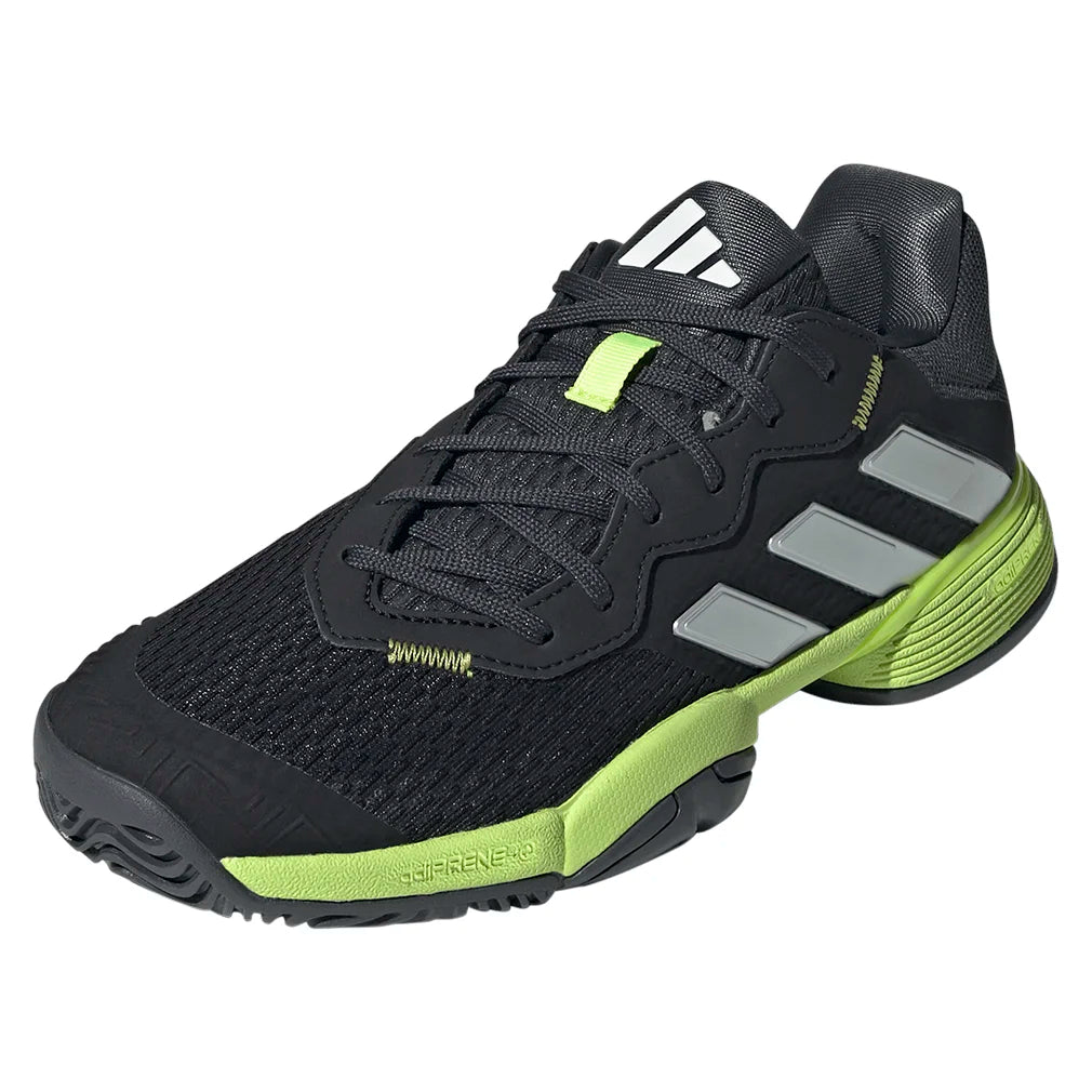 Junior's Barricade Tennis Shoes Core Black and Lucid Lemon