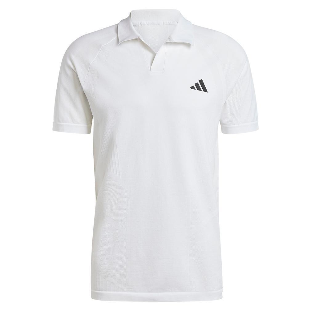 Mens Pro Seamless Tennis Polo White
