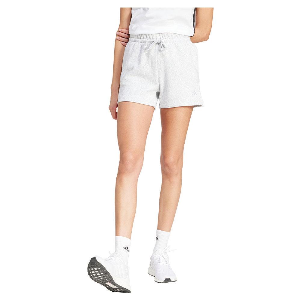 Women's Small Logo Feel Cozy Training Shorts Grey Heather