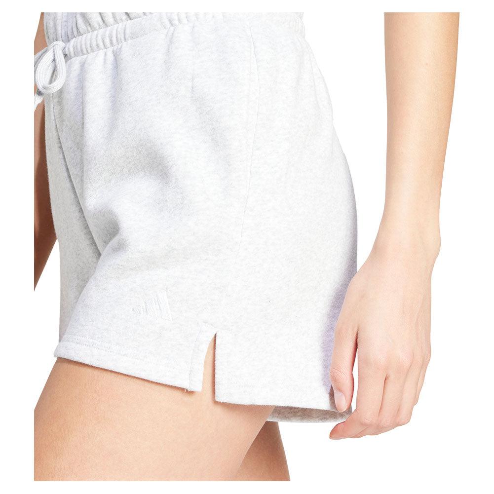 Women's Small Logo Feel Cozy Training Shorts Grey Heather