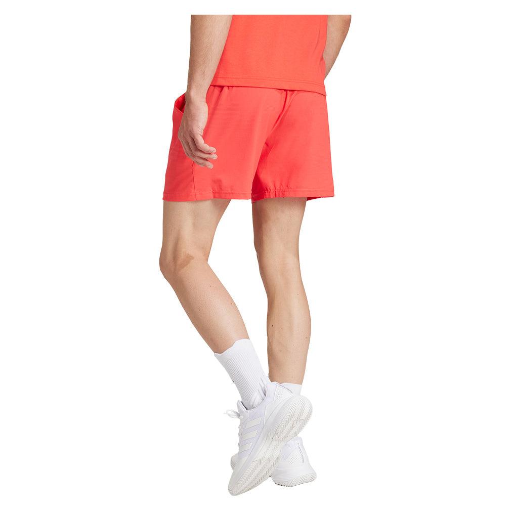Men's Gameset Ergo 5in Tennis Shorts Semi Lucid Red