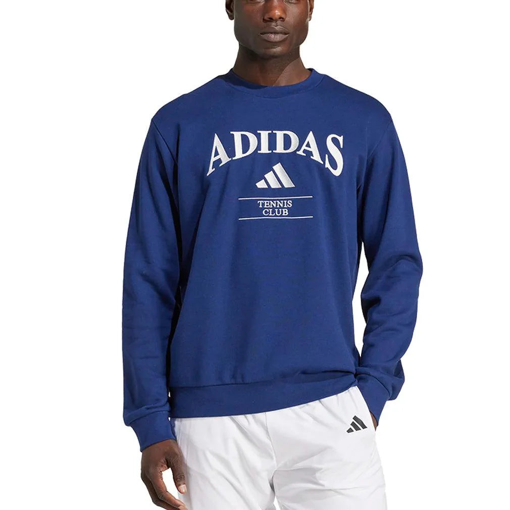 Men's Long Sleeve Heritage Graphic Tennis Top Dark Blue