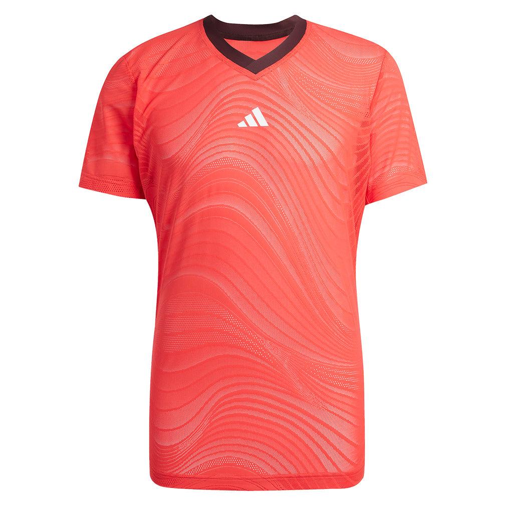 Men's Freelift Mesh Pro Tennis Top Semi Lucid Red
