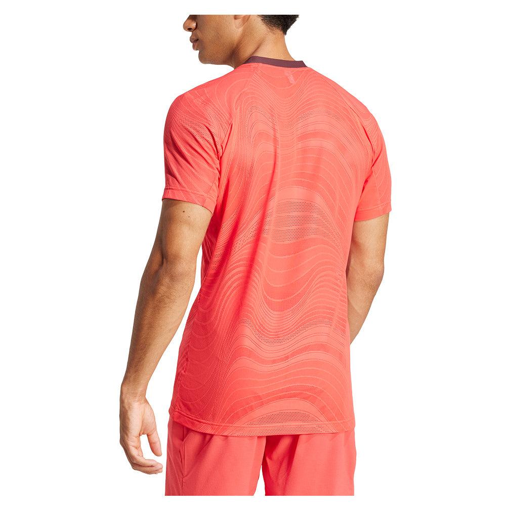 Men's Freelift Mesh Pro Tennis Top Semi Lucid Red