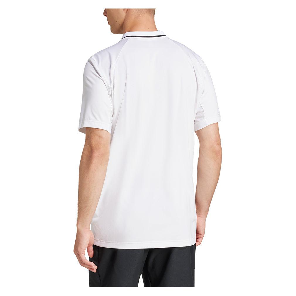 Men's Club Pique Tennis Polo White