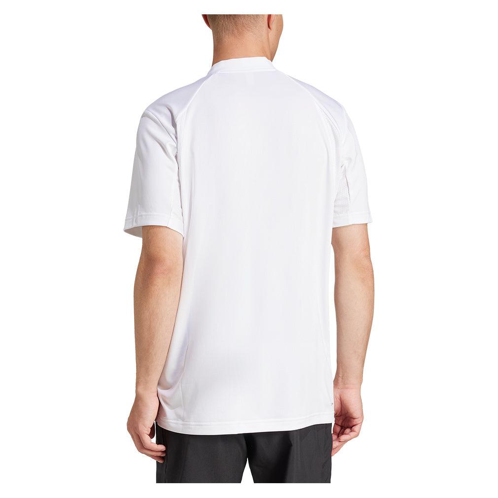 Men's Club Climacool Henley Tennis Top White