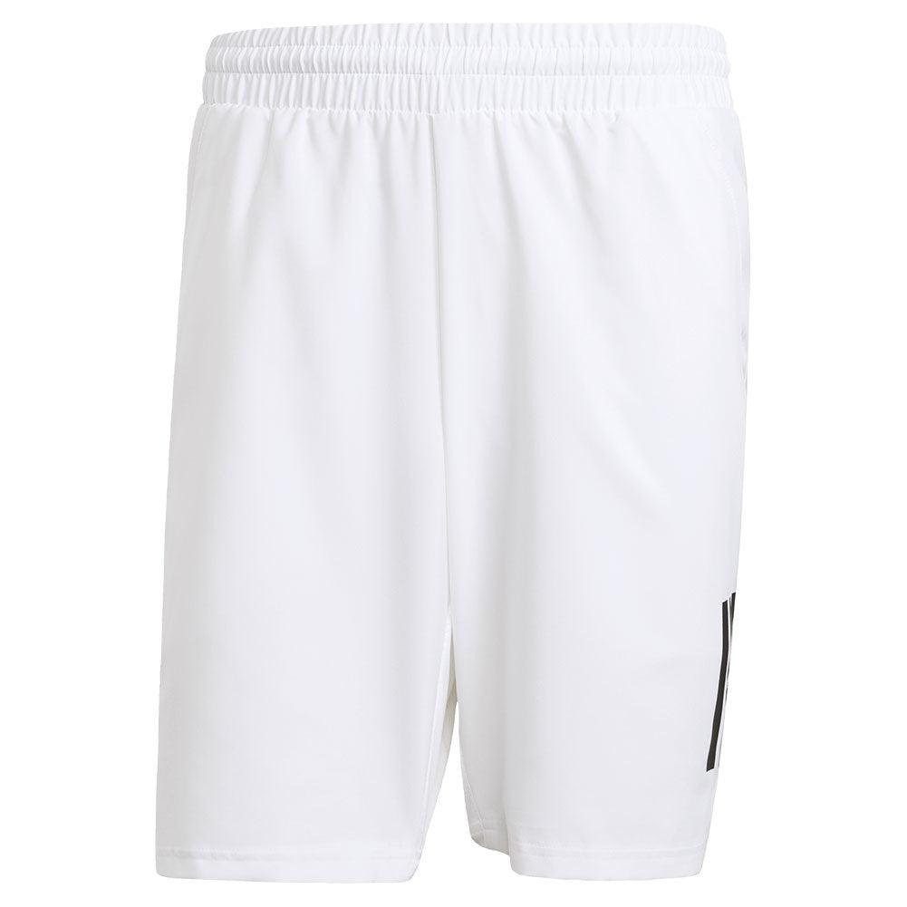 Men's Club 3 Stripe 7 inch Tennis Short White