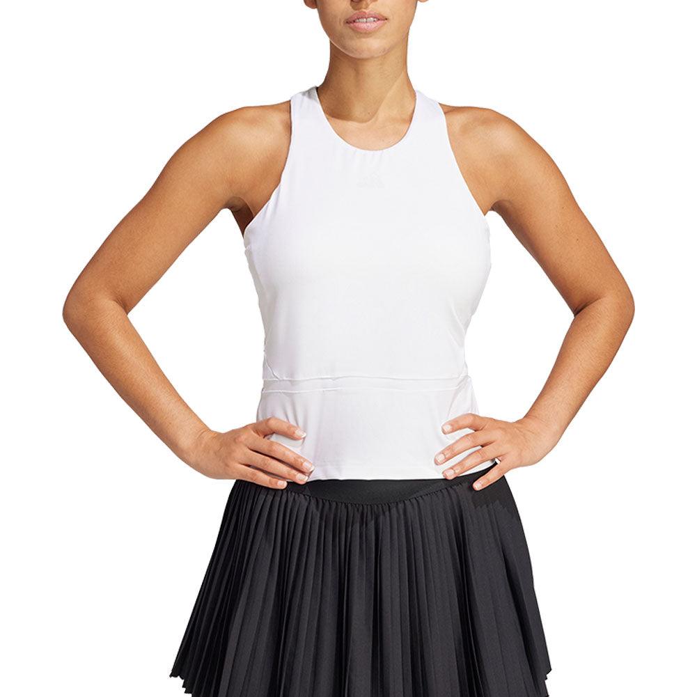 Women's Climacool Mid Length Y Tennis Tank White