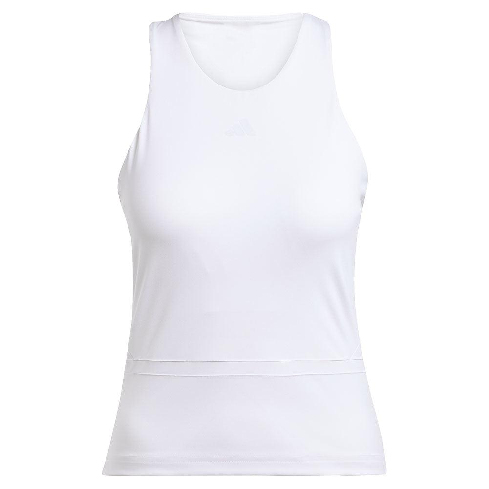 Women's Climacool Mid Length Y Tennis Tank White