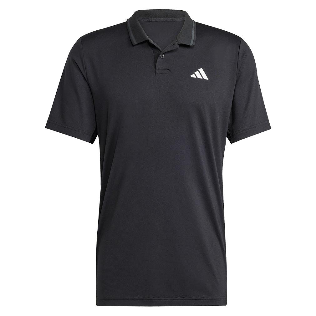 Men's Club Pique Tennis Polo Black