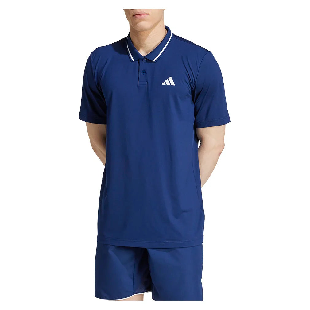 Men's Club Pique Tennis Polo Dark Blue