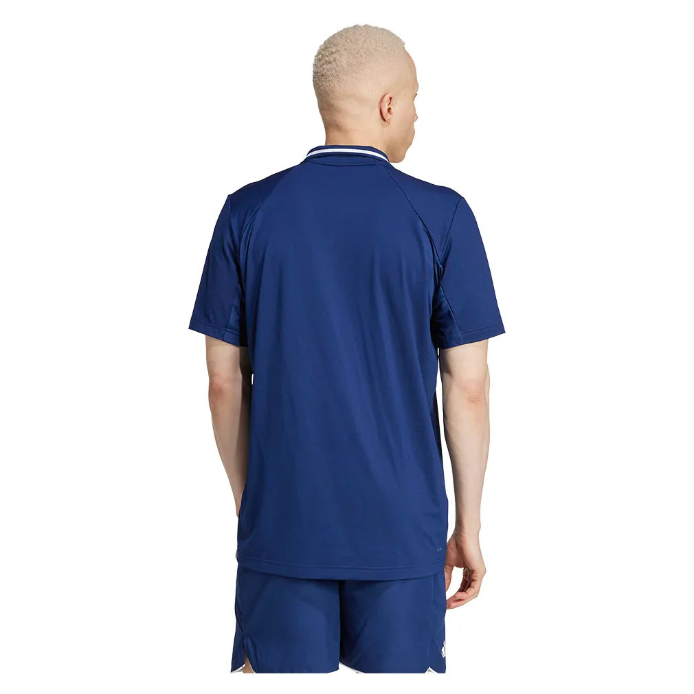 Men's Club Pique Tennis Polo Dark Blue