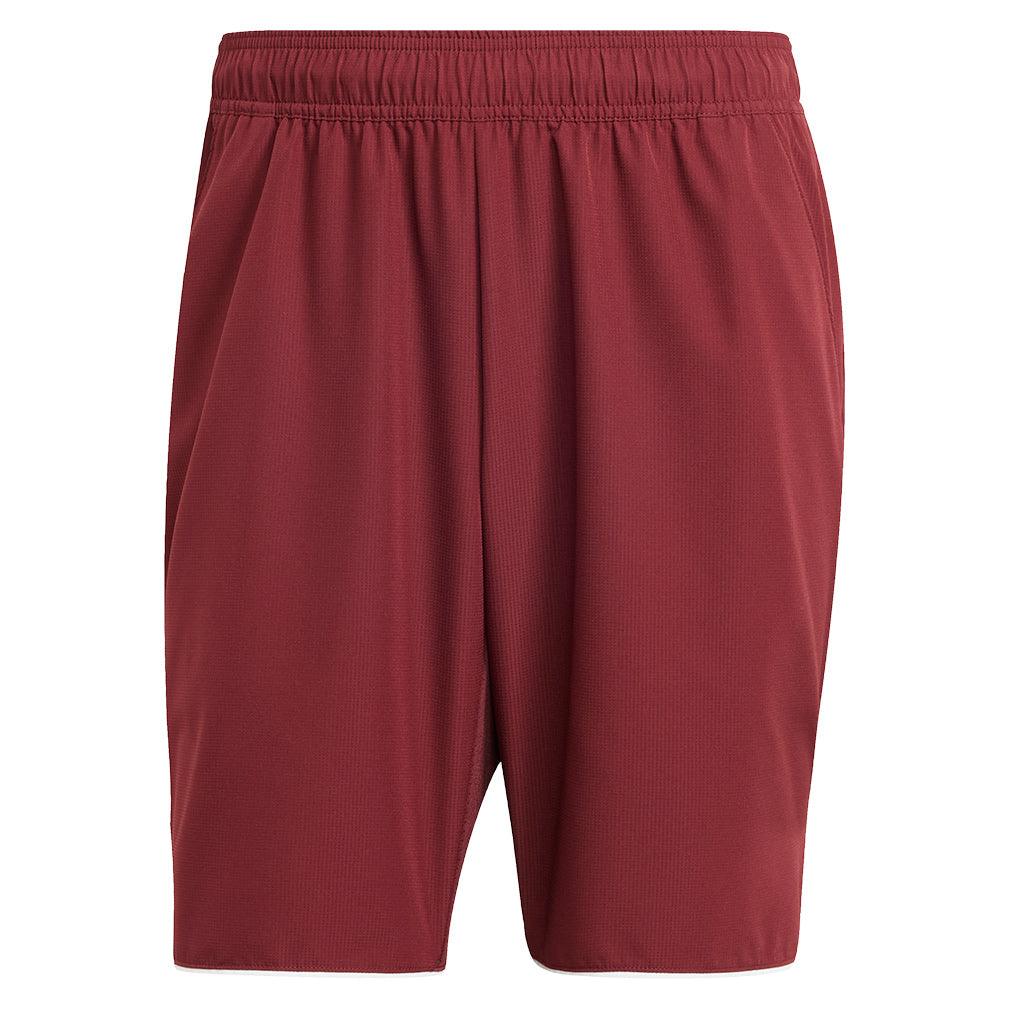 Men's Club 7 inch Tennis Short Shadow Red