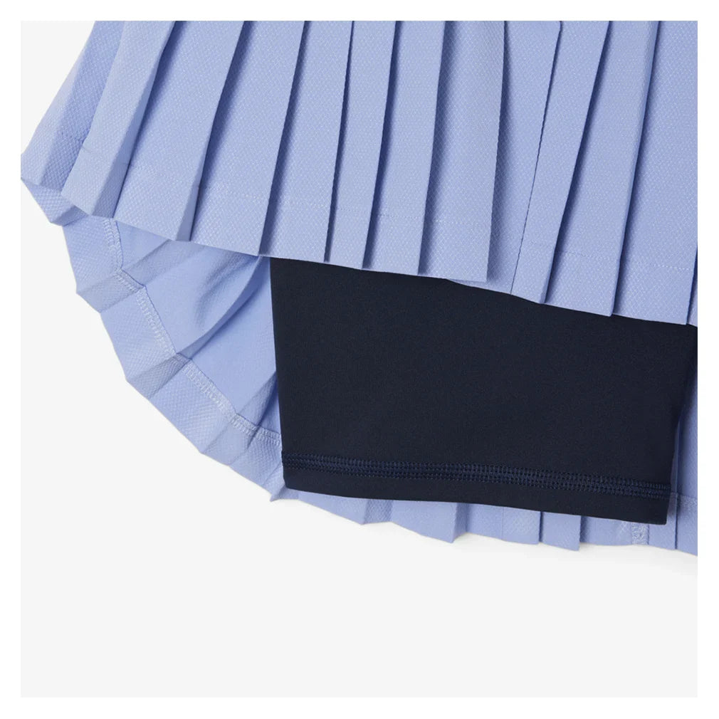 Women's On Court 13.8 Inch Tennis Skirt with Shorts Delphinium and Navy Blue