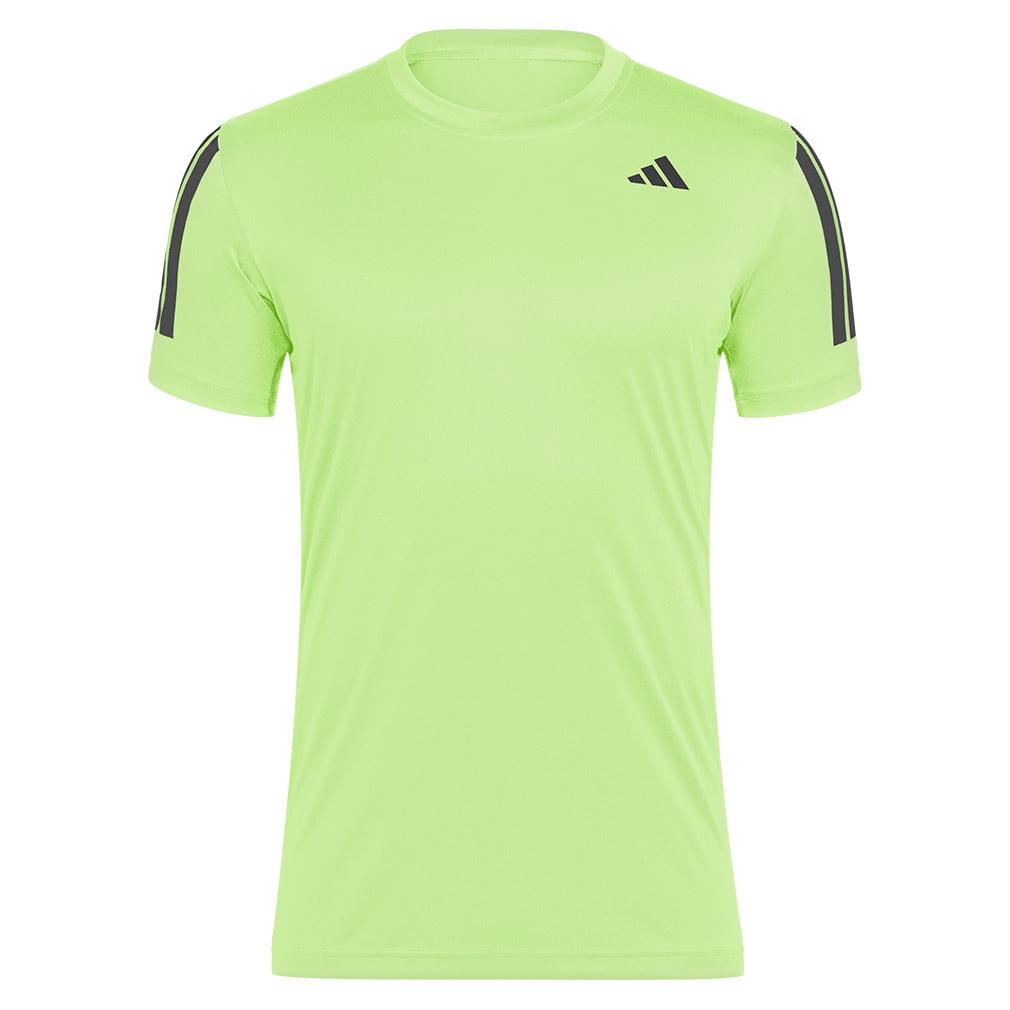 Men's Club 3 Stripe Tennis Top Lucid Lemon