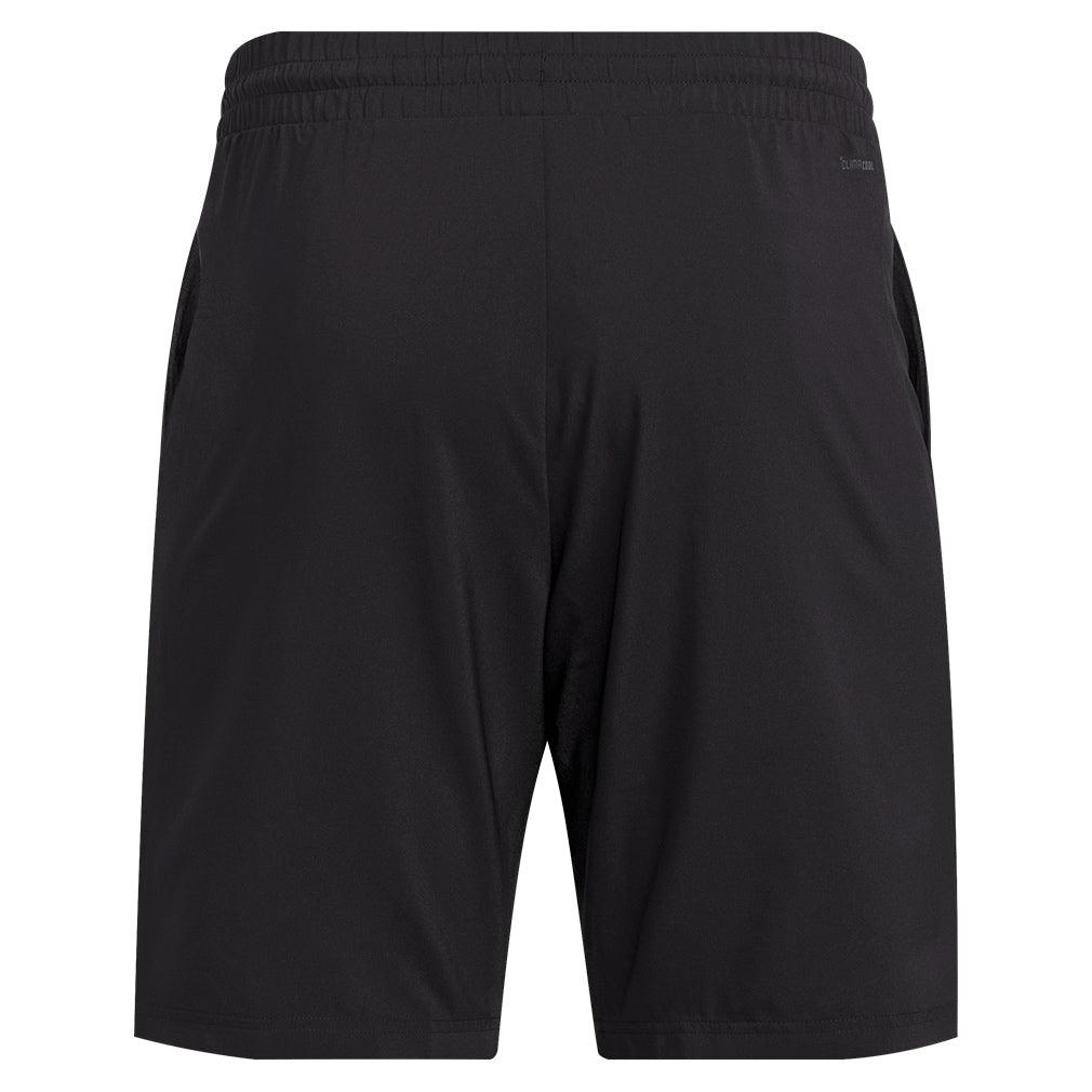 Men's Club 3 Stripe 9 inch Tennis Short Black