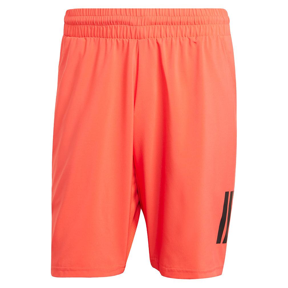 Men's Club 3 Stripe 7 inch Tennis Shorts Semi Lucid Red