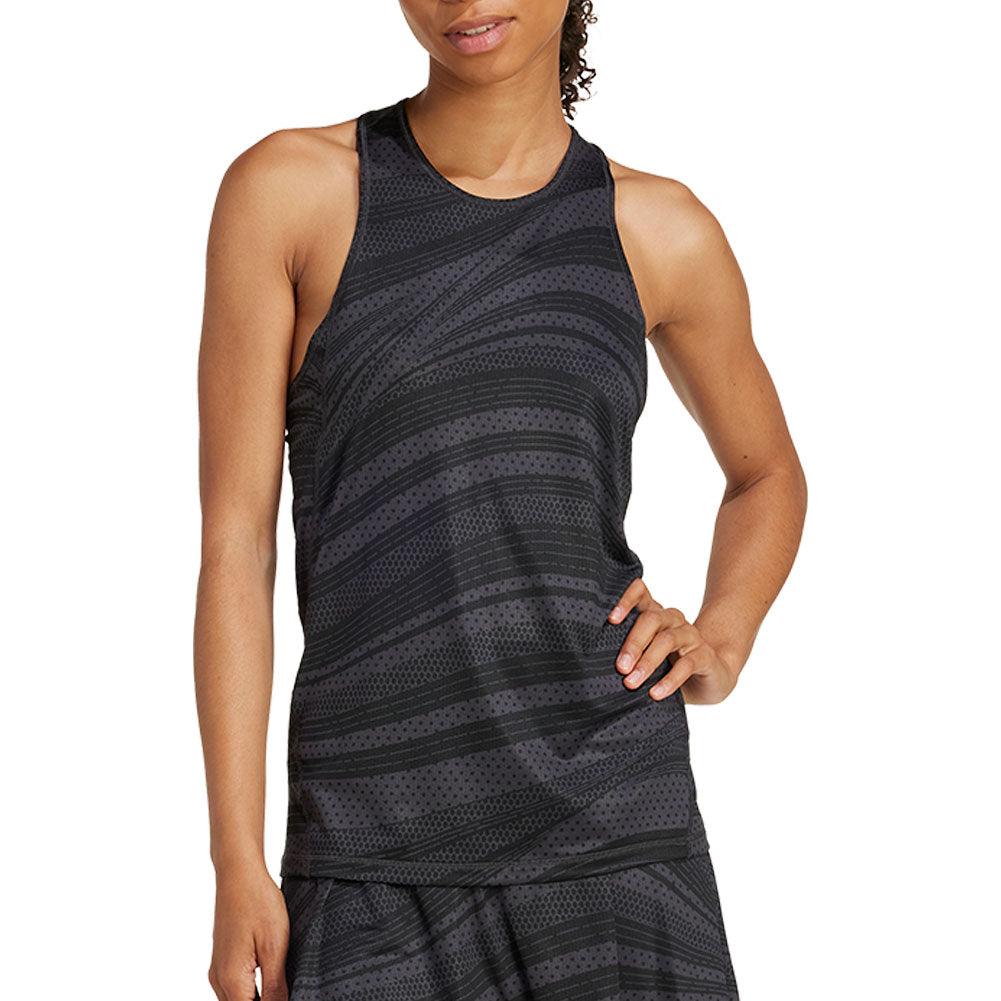 Women's Club Graphic Tennis Tank Carbon