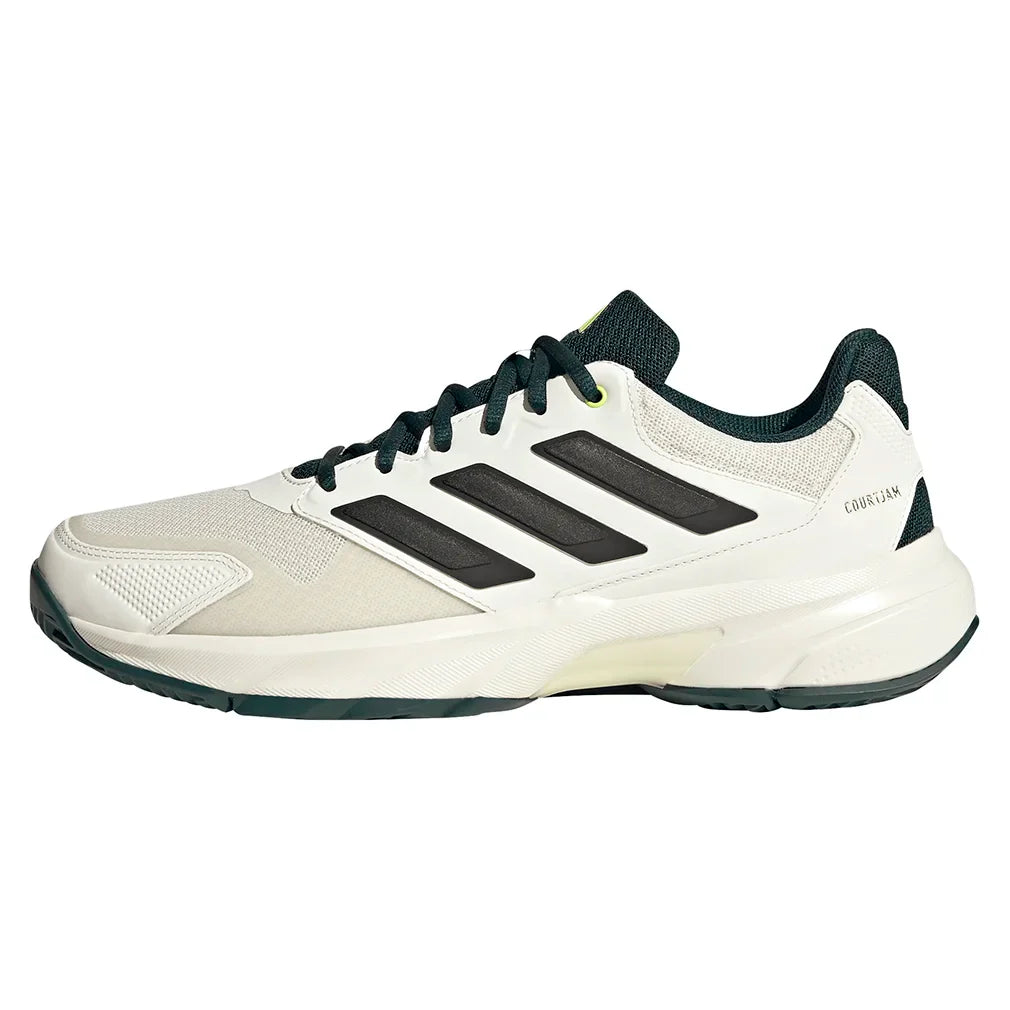 Men's CourtJam Control 3 Tennis Shoes Off White and Aurora Ivy