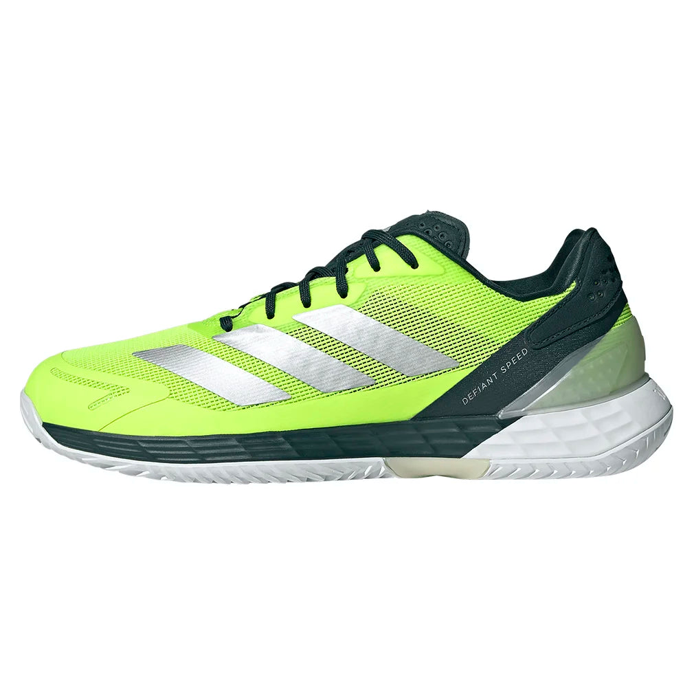 Men's Defiant Speed 2 Tennis Shoes Lucid Lemon and Silver Metallic
