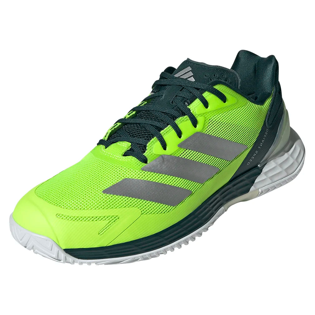 Men's Defiant Speed 2 Tennis Shoes Lucid Lemon and Silver Metallic