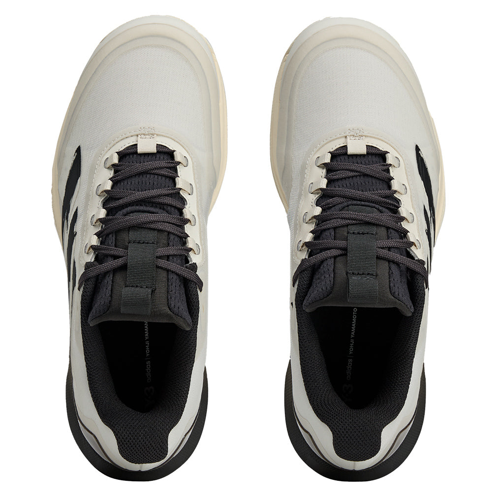 Women's Y-3 Avacourt 2 Tennis Shoes Orbit Grey and Black