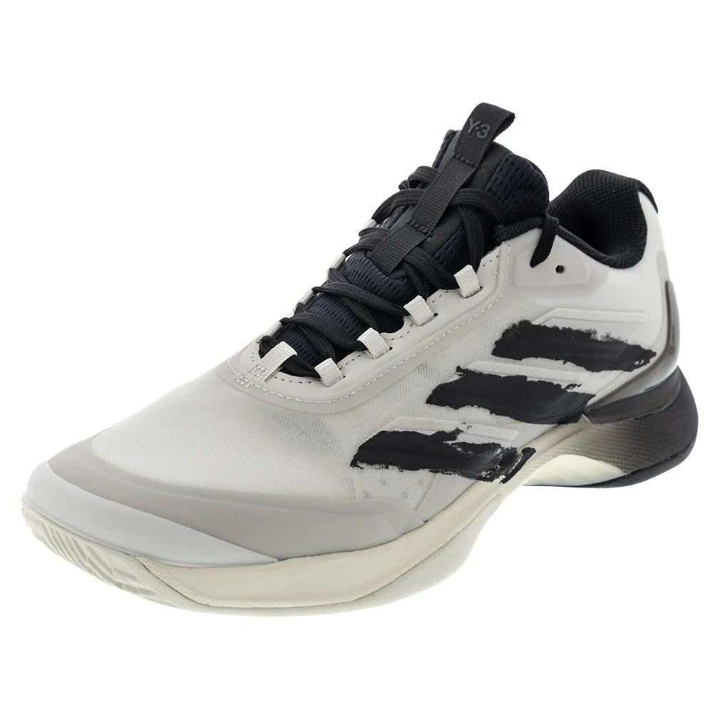 Women's Y-3 Avacourt 2 Tennis Shoes Orbit Grey and Black