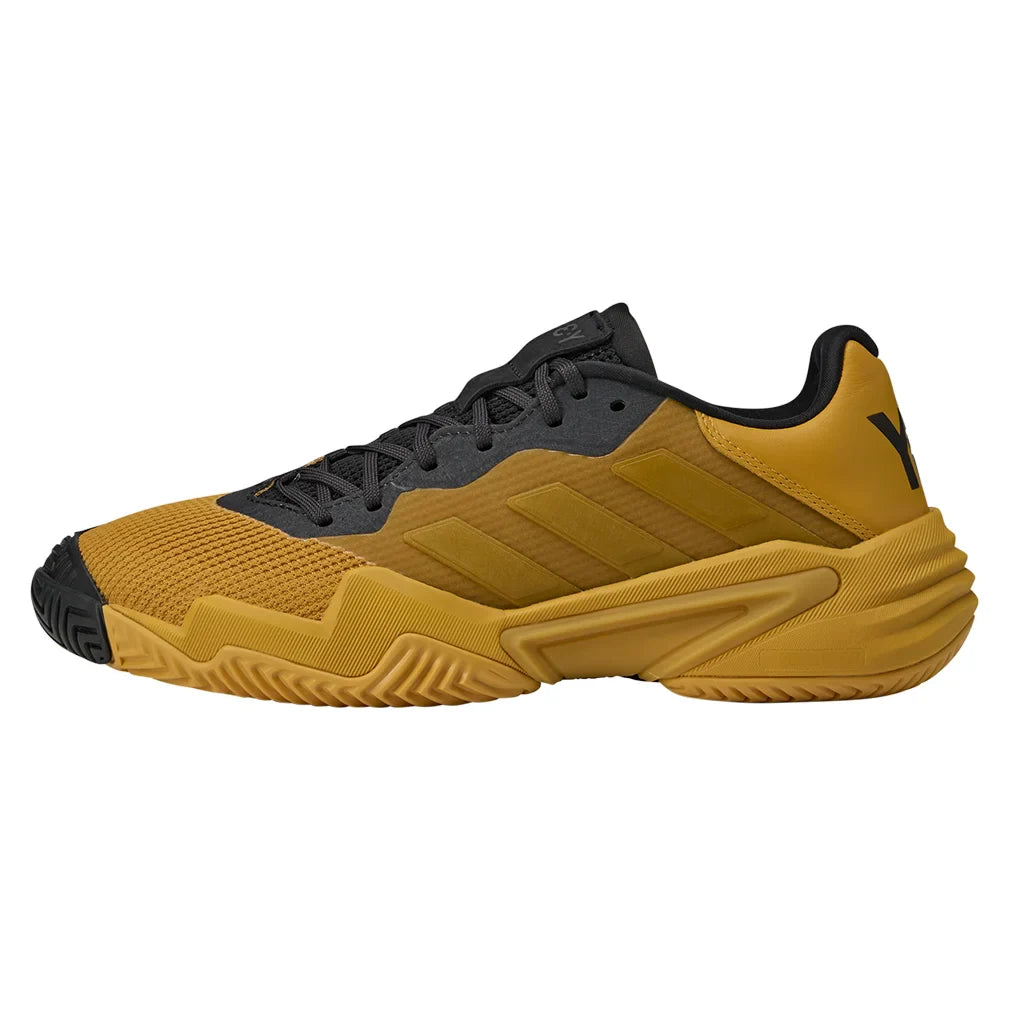 Men's Y-3 Barricade 13 Tennis Shoes Collegiate Gold and Black