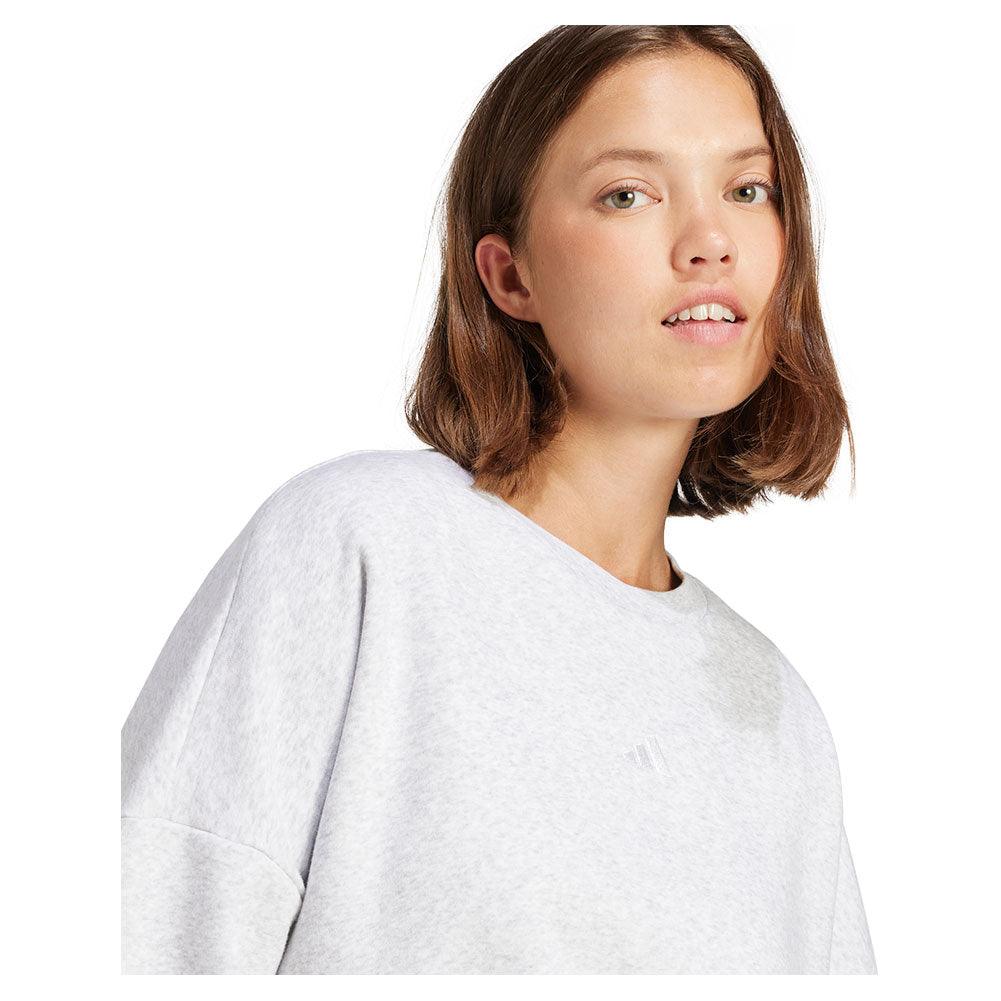 Women's Small Logo Feel Cozy Training Sweatshirt Grey Heather