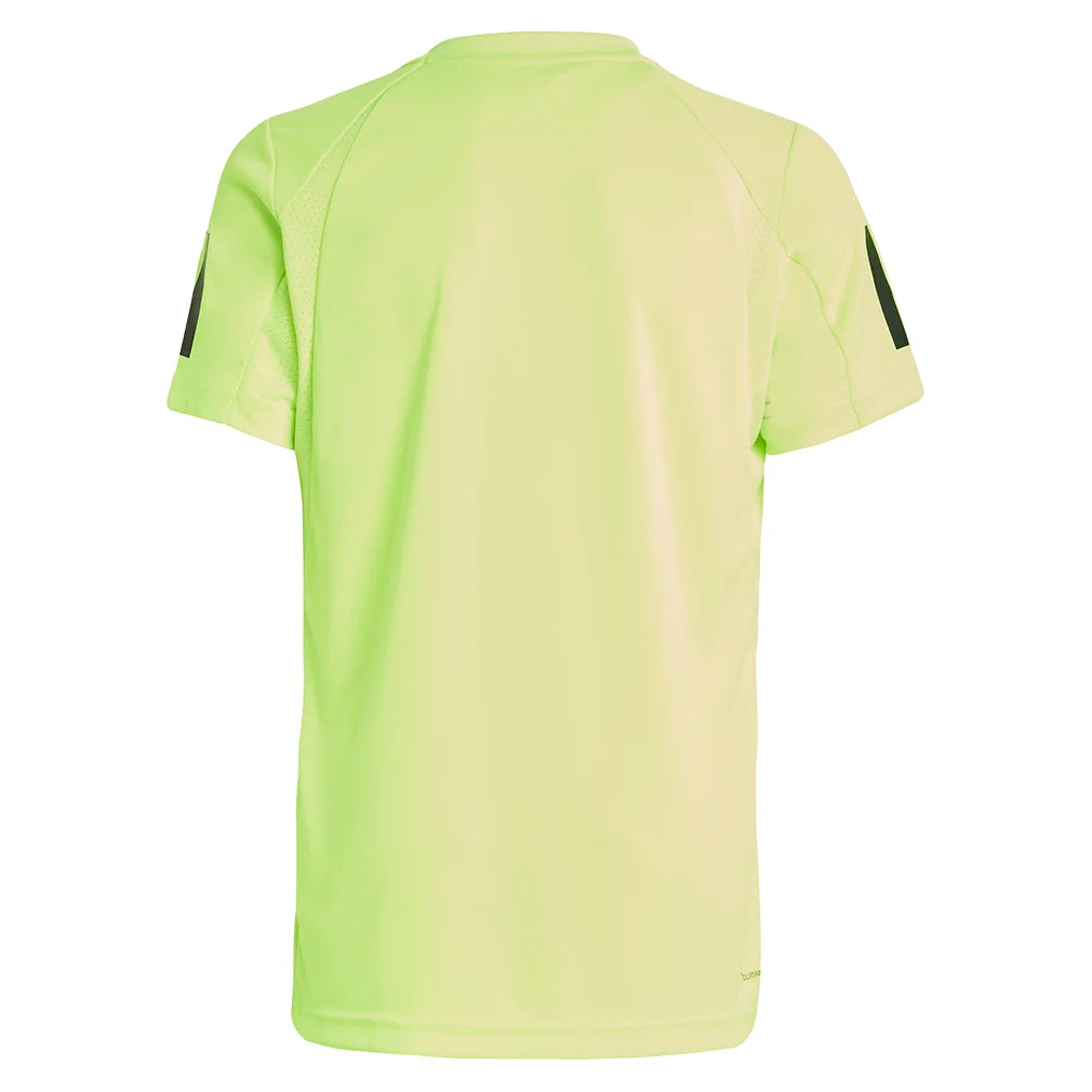 Boys' Club 3 Stripe Tennis Tee Lucid Lemon