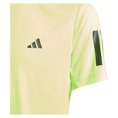 Boys' Club 3 Stripe Tennis Tee Lucid Lemon