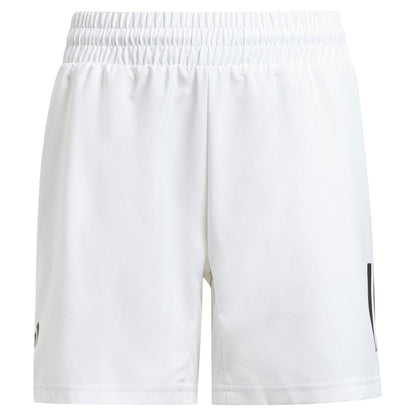 Boys' Club 3 Stripe Tennis Short White