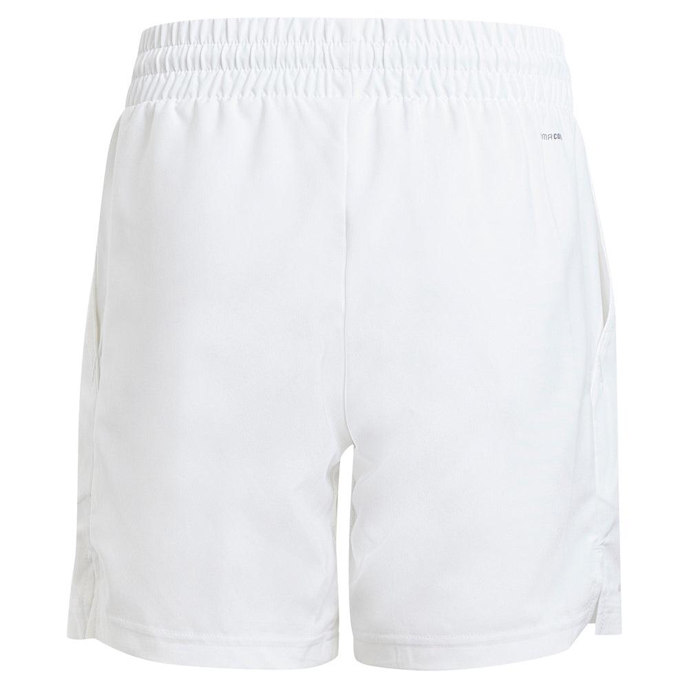 Boys' Club 3 Stripe Tennis Short White