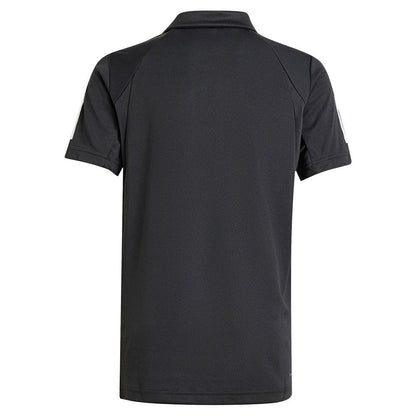 Boys' Club 3 Stripe Tennis Polo Black
