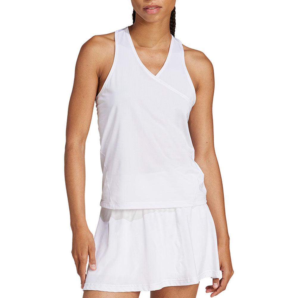 Women's Club V-Neck Tennis Tank White