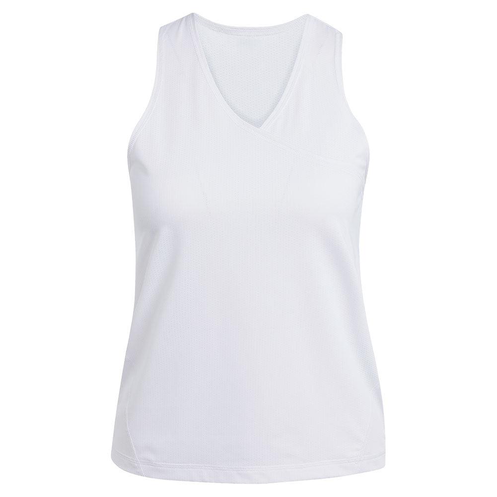 Women's Club V-Neck Tennis Tank White