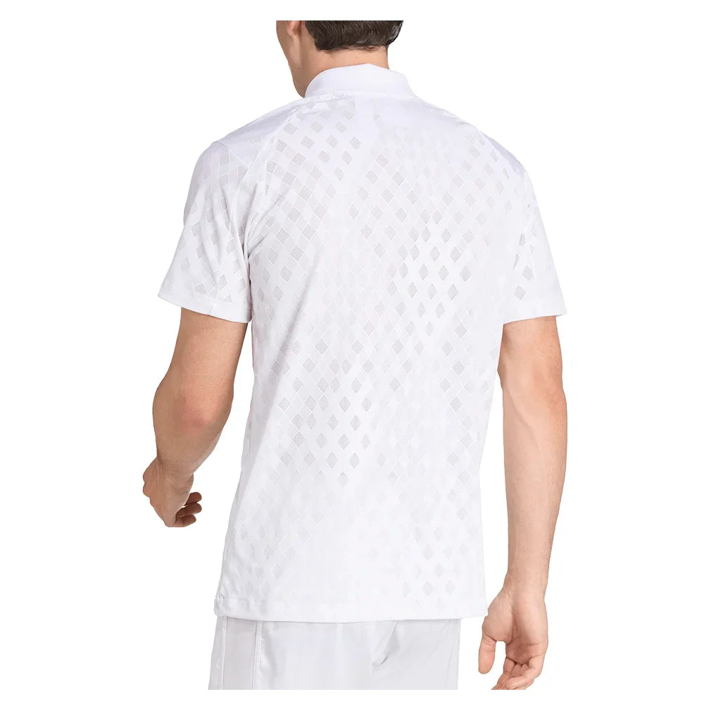 Men's Pro Tennis Polo White
