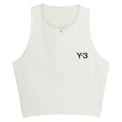 Women's Y-3 Crop Tennis Y-Tank Orbit Grey