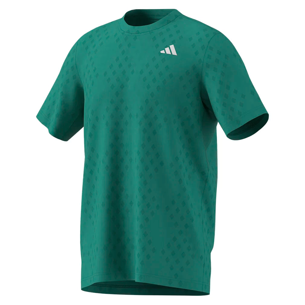 Men's Club Graphic Tennis Top Powder and Preloved Teal