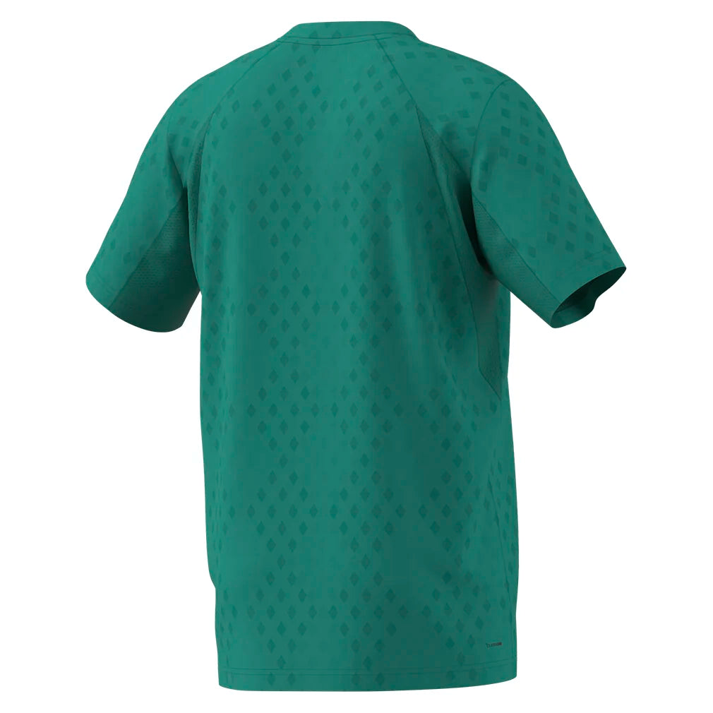 Men's Club Graphic Tennis Top Powder and Preloved Teal