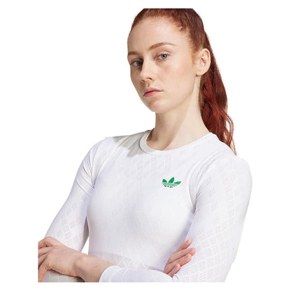 Women's Pro 3/4 Sleeve Tennis Top White